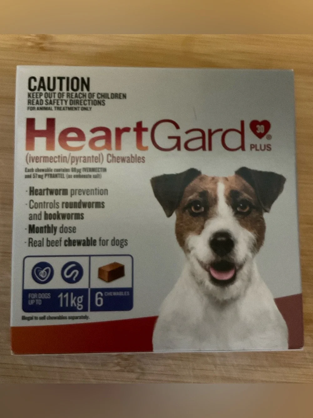 Heartgard Plus Chewables for Dogs 24.25 lbs or - 11 kg